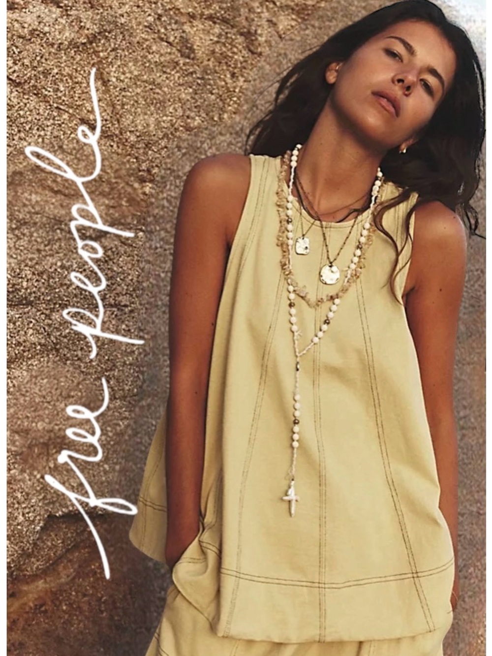 Free People • NWT FP Beach Strada Swing Tank Top || Small
